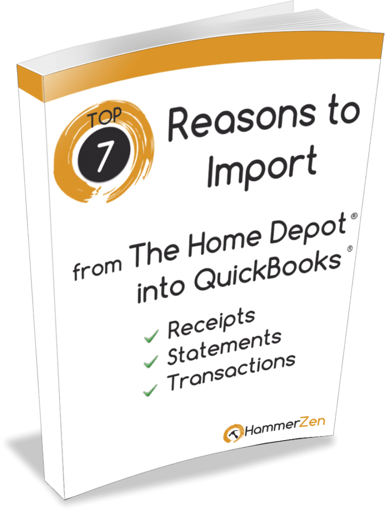 7 reasons why to import receipts and statements from home depot into quickbooks