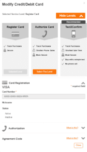 Change credit card on Home Depot Account