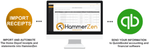 HammerZen Process to import receipts and statements from Home Depot into QuickBooks